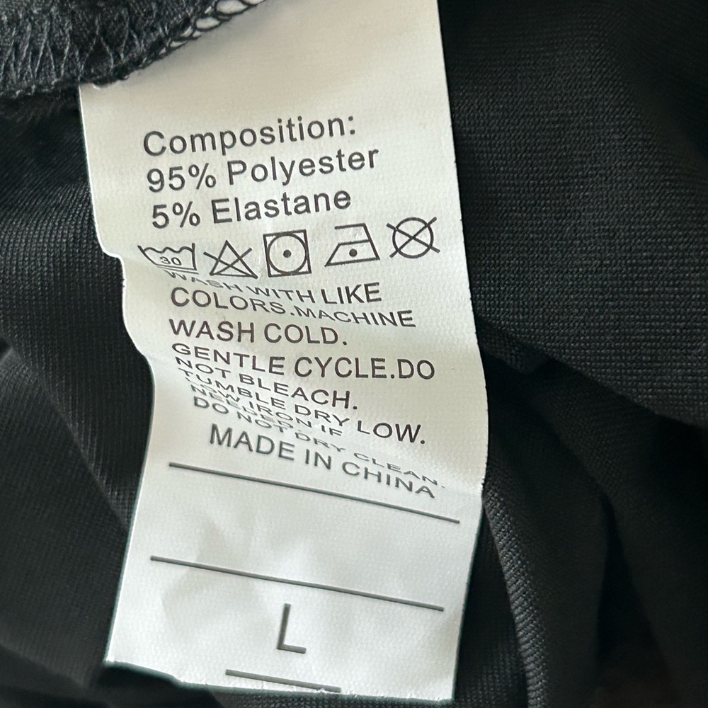 Black Circle Skater Style Skort Swaying Movement Size Large - Picture 4 of 8